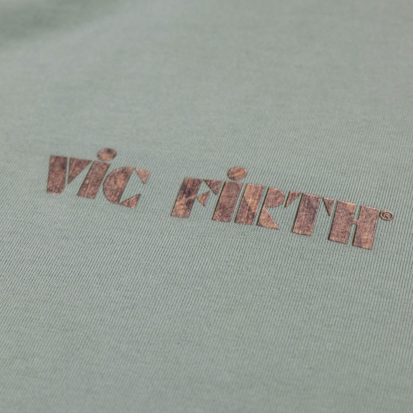 Vic Firth Limited Edition Sage Woodgrain Tee Shirt