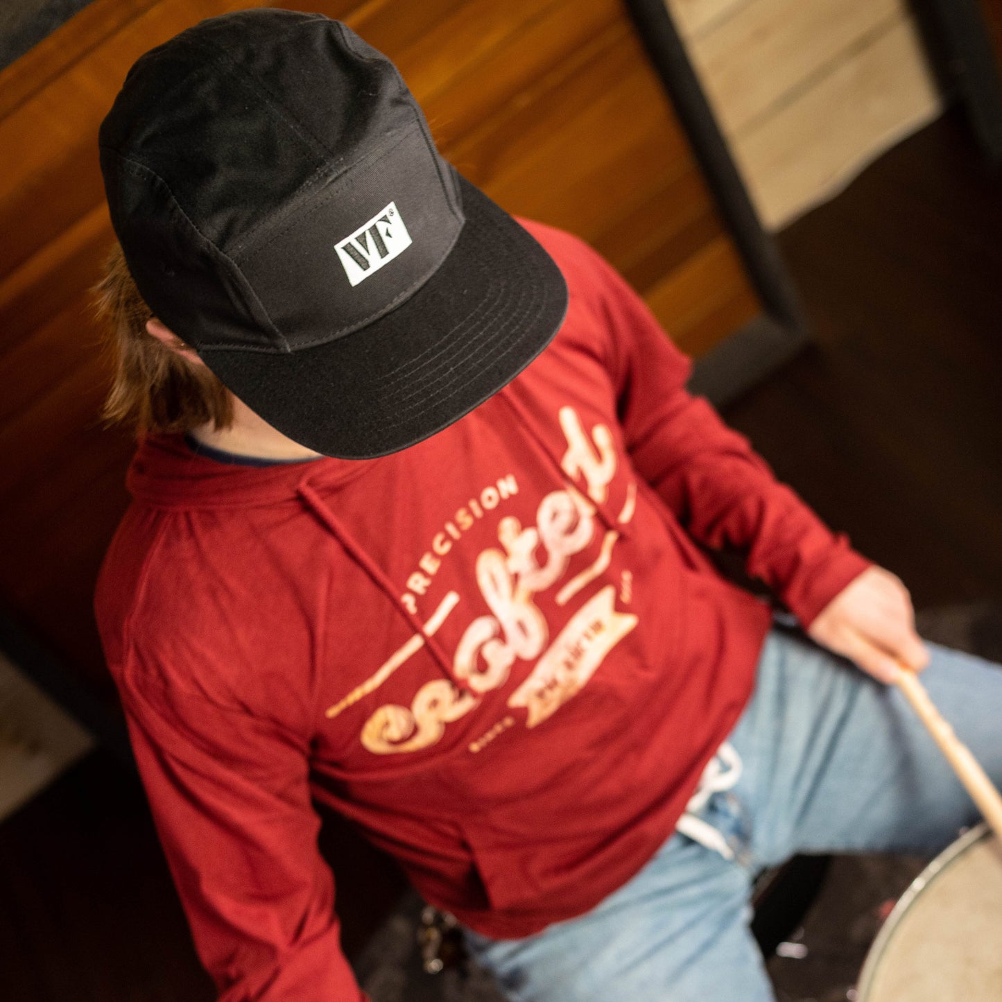 Vic Firth Black 5-Panel Camp Hat