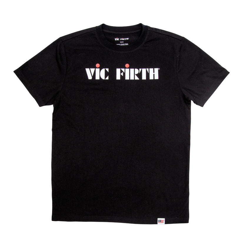 Vic Firth Black Logo Tee