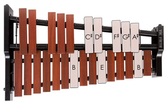 B Major Scale Keyboard Pattern