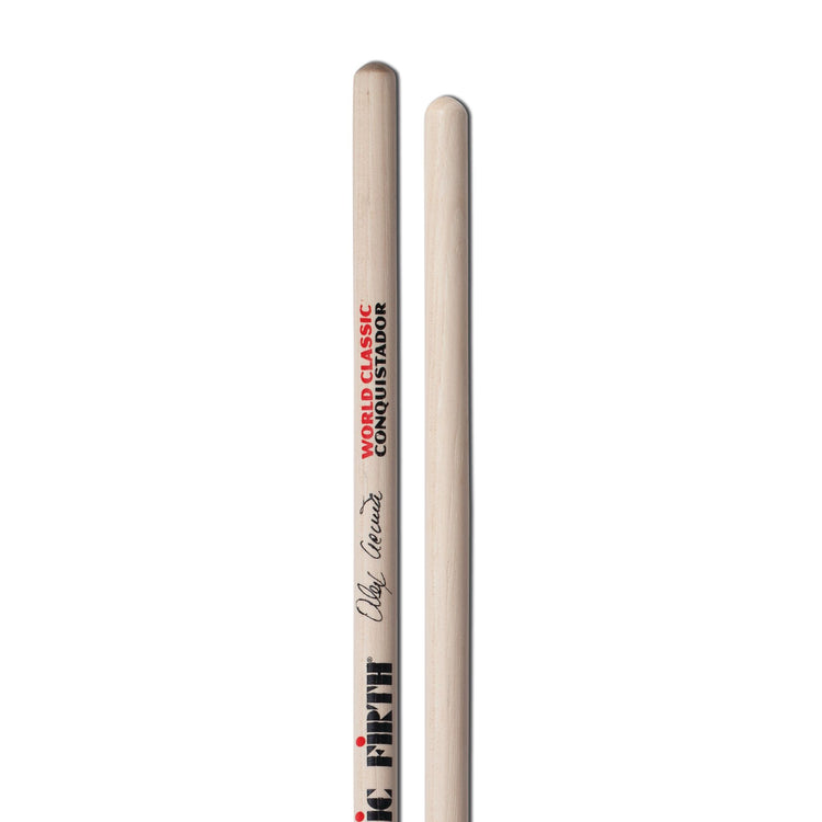 World Classic Alex Acuña "Clear Conquistador" Timbale Sticks Vic Firth