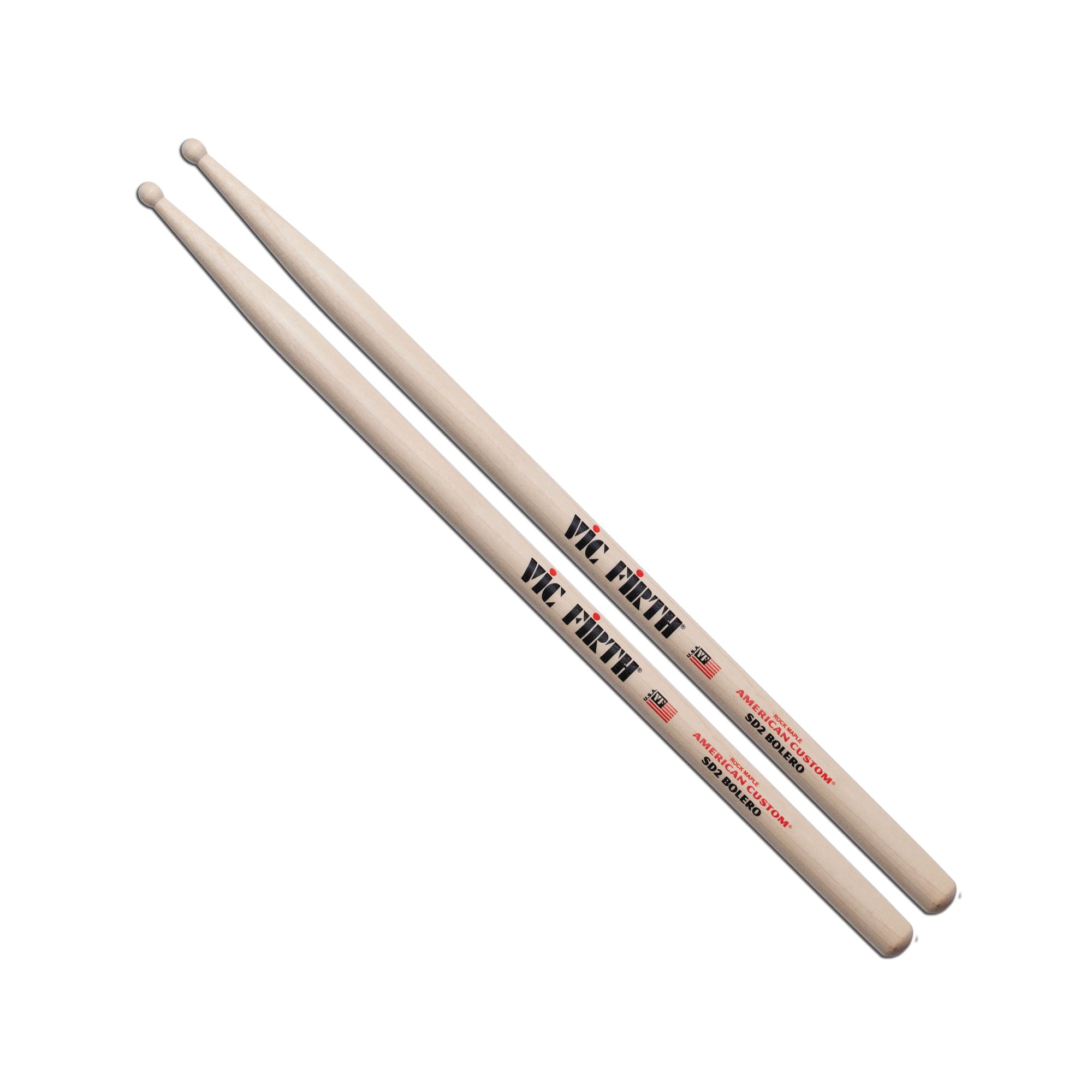 American Custom SD2 Bolero Drumsticks – Vic Firth