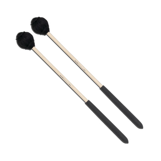 BSC2 -- Medium Soft, Black Yarn Mallets Cymbal Mallets