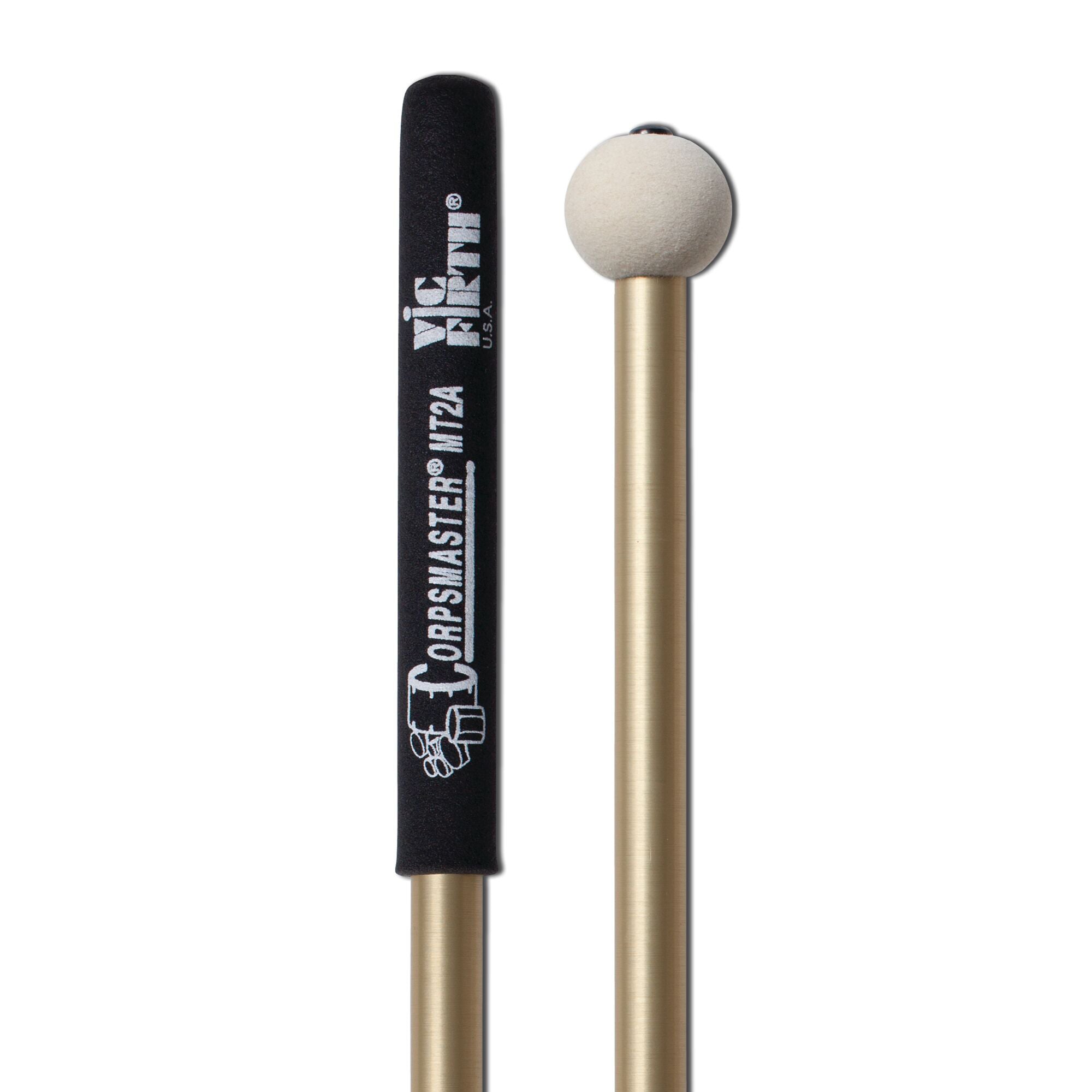 MT2A - Corpsmaster Multi-Tenor Mallets - Hard – Vic Firth