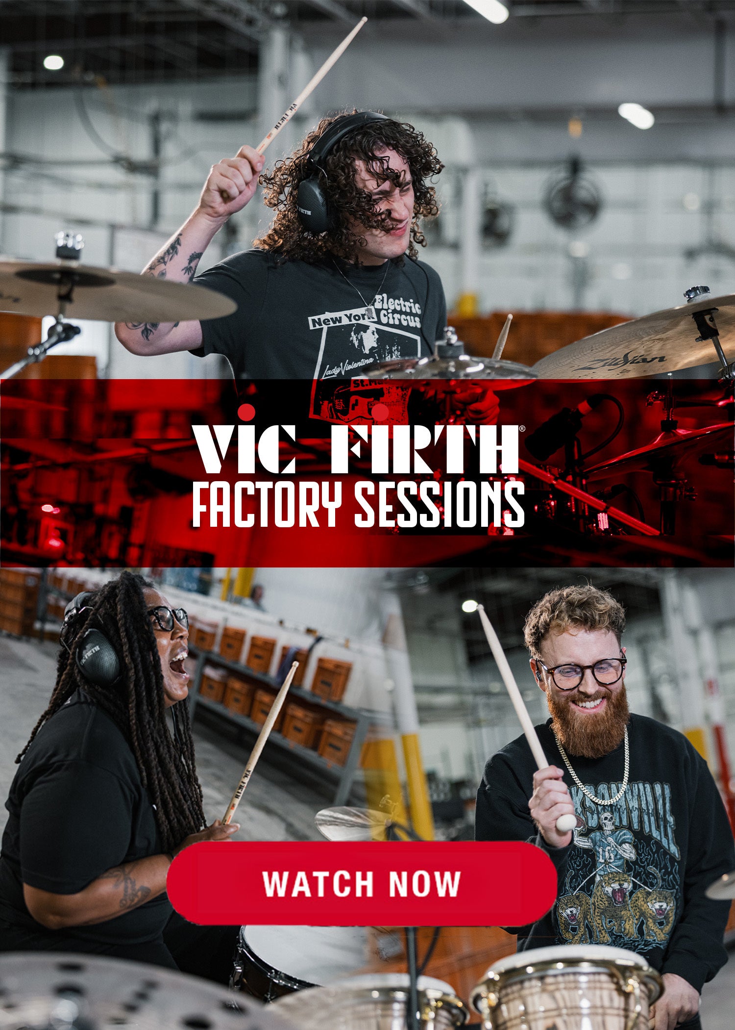 Vic Firth | Official Site | Drumsticks, Mallets and Branded Apparel