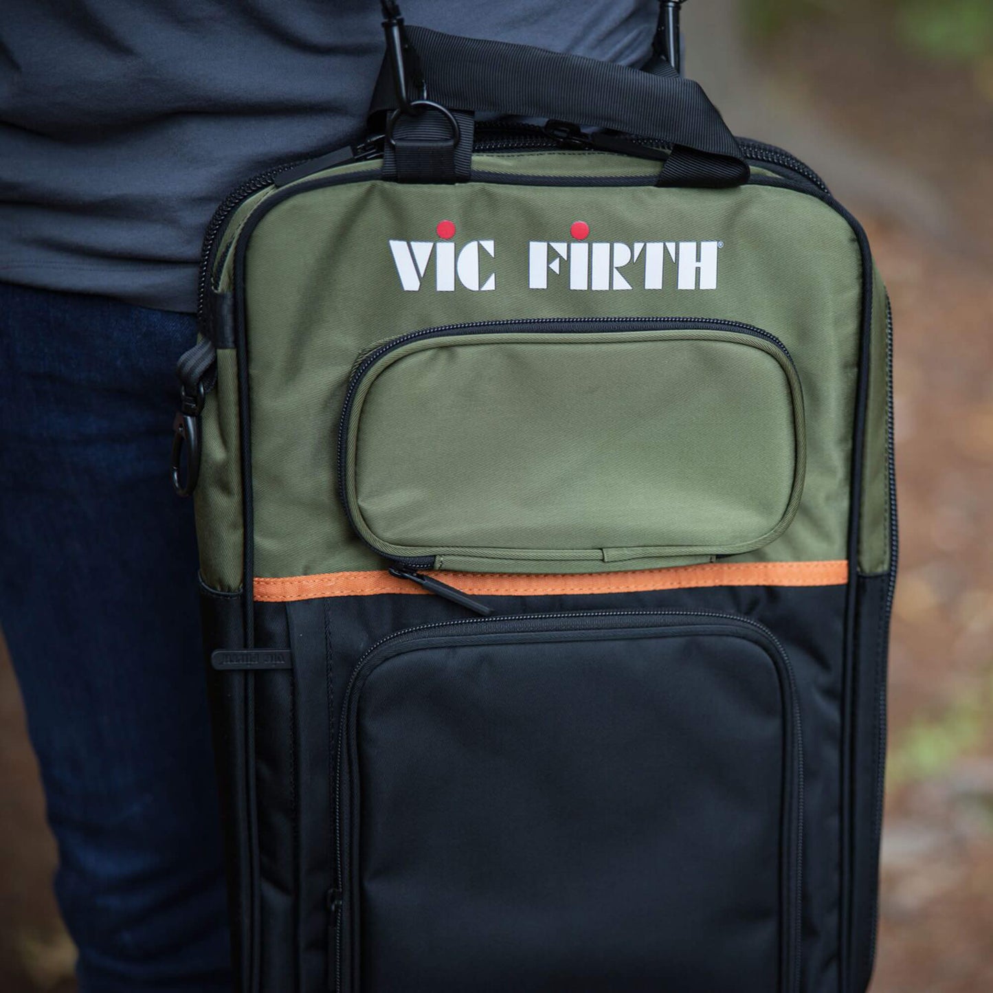 Vic Firth Professional Tech Backpack Green/Black