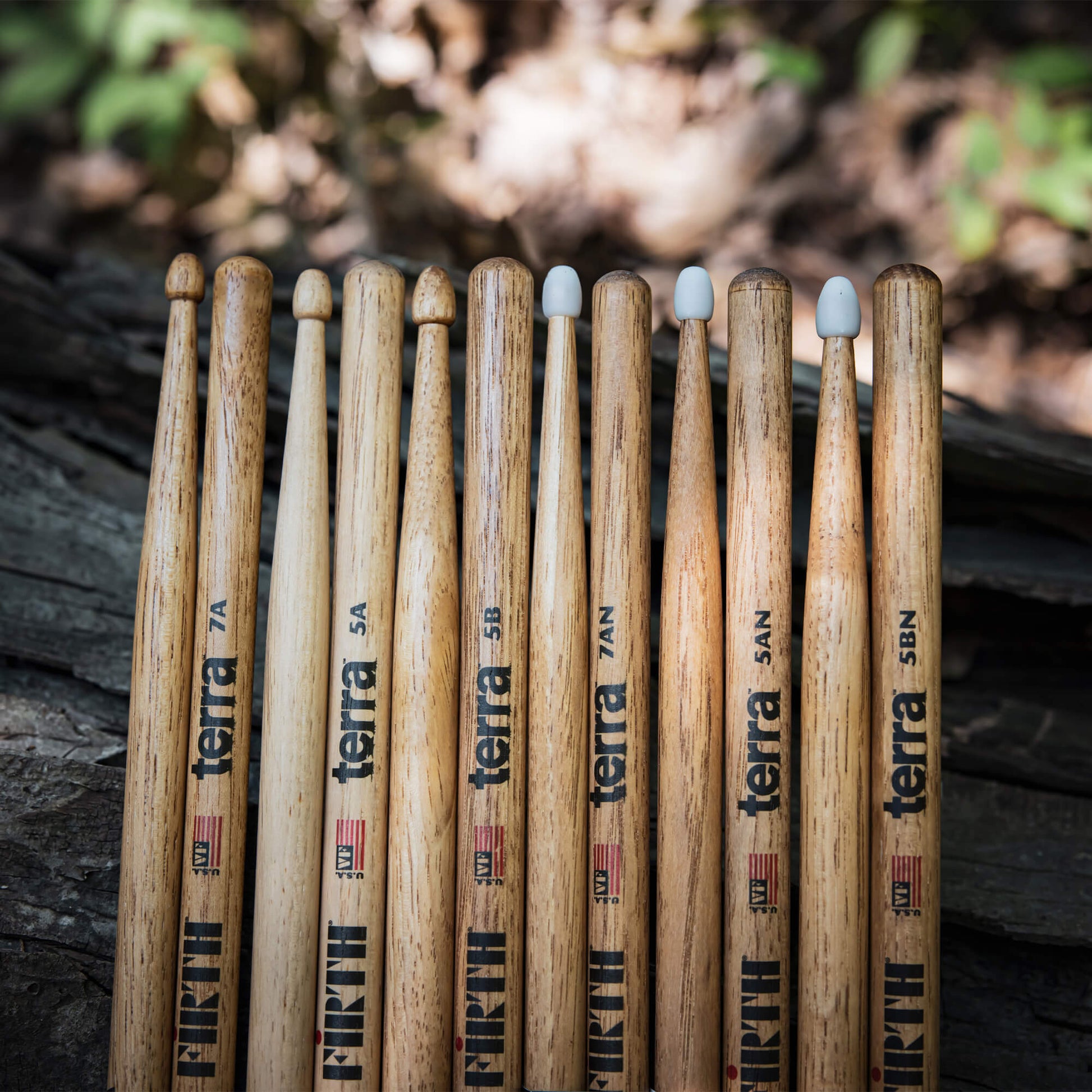 American Classic® 5AT Terra™ Series Drumsticks, Wood Tip