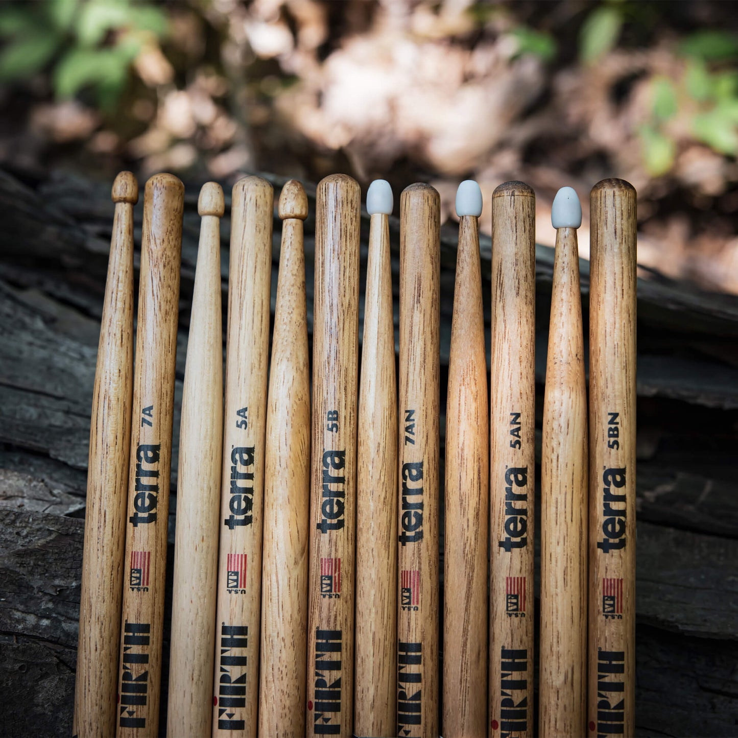 American Classic® 5BT Terra Series Drumsticks, Wood Tip