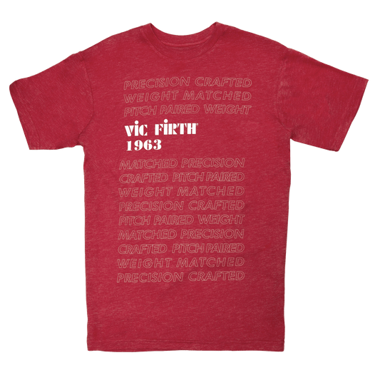 Vic Firth Limited Edition 1963 Red Graphic Tee