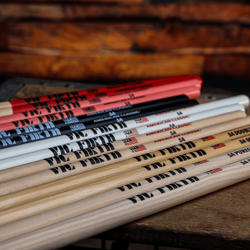 Vic Firth American Classic 5A Wood Tip Drumsticks Drum Sticks 12-Pairs Brick