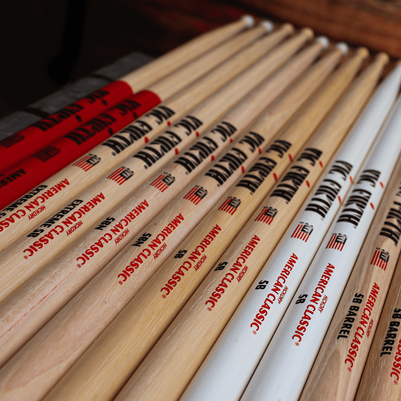 Bacchette Vic Firth 7AN - Hickory Americano, Punta In Nylon, Per Jazz E Combo - Foto 4