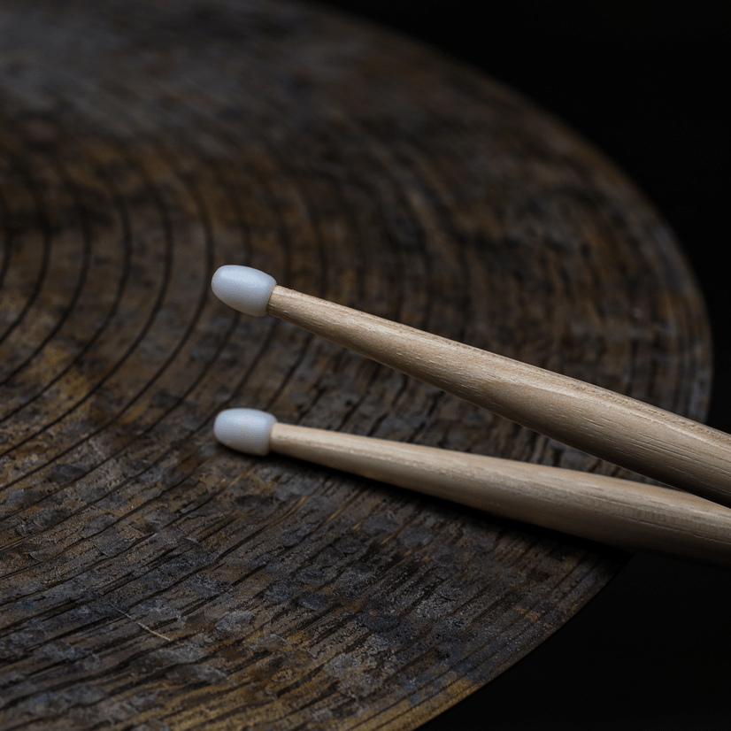 Bacchette Vic Firth 7AN - Hickory Americano, Punta In Nylon, Per Jazz E Combo - Foto 7