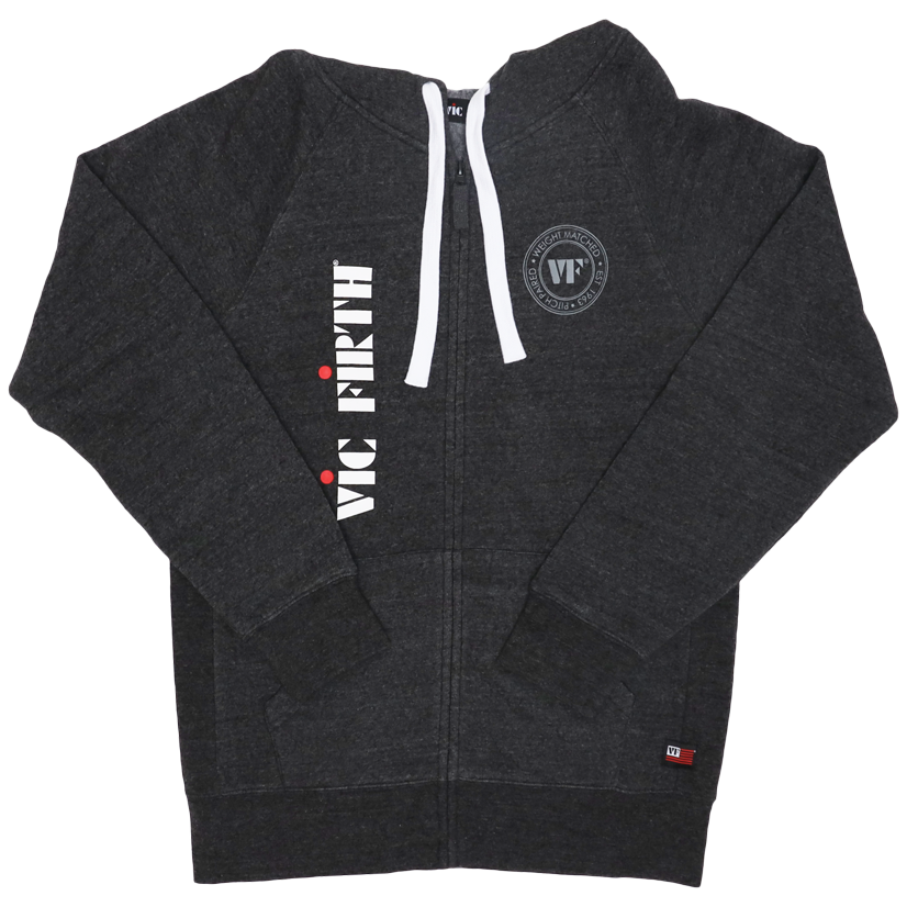 Vic Firth Zip Up Logo Hoodie Vic Firth Zip Up Logo Hoodie