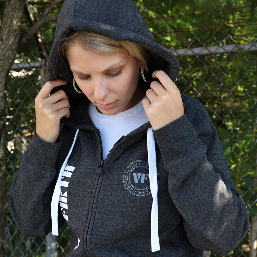 Zip up sales hoodie with logo