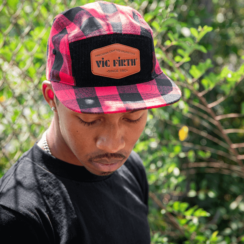 Vic Firth Limited Edition Flannel 5 Panel Camp Hat