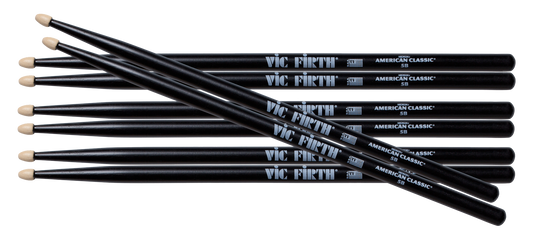 American Classic® 5B Black Drumsticks Value Pack