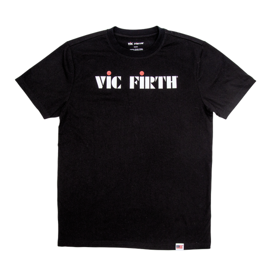 Vic Firth Black Logo Tee